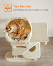 Feandrea Cat Tree Tower, 151 cm, 2 Perches, Hammock, Beige