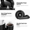 FOTING 1HP 40FT Sump Pump Submersible Sewage/Effluent Pump 5600 GPH - Heavy Duty Cast Iron - Automatic/Manual Septic Pump for Sump Basin/Residential/Sewage/Basement, 2'' NPT Discharge