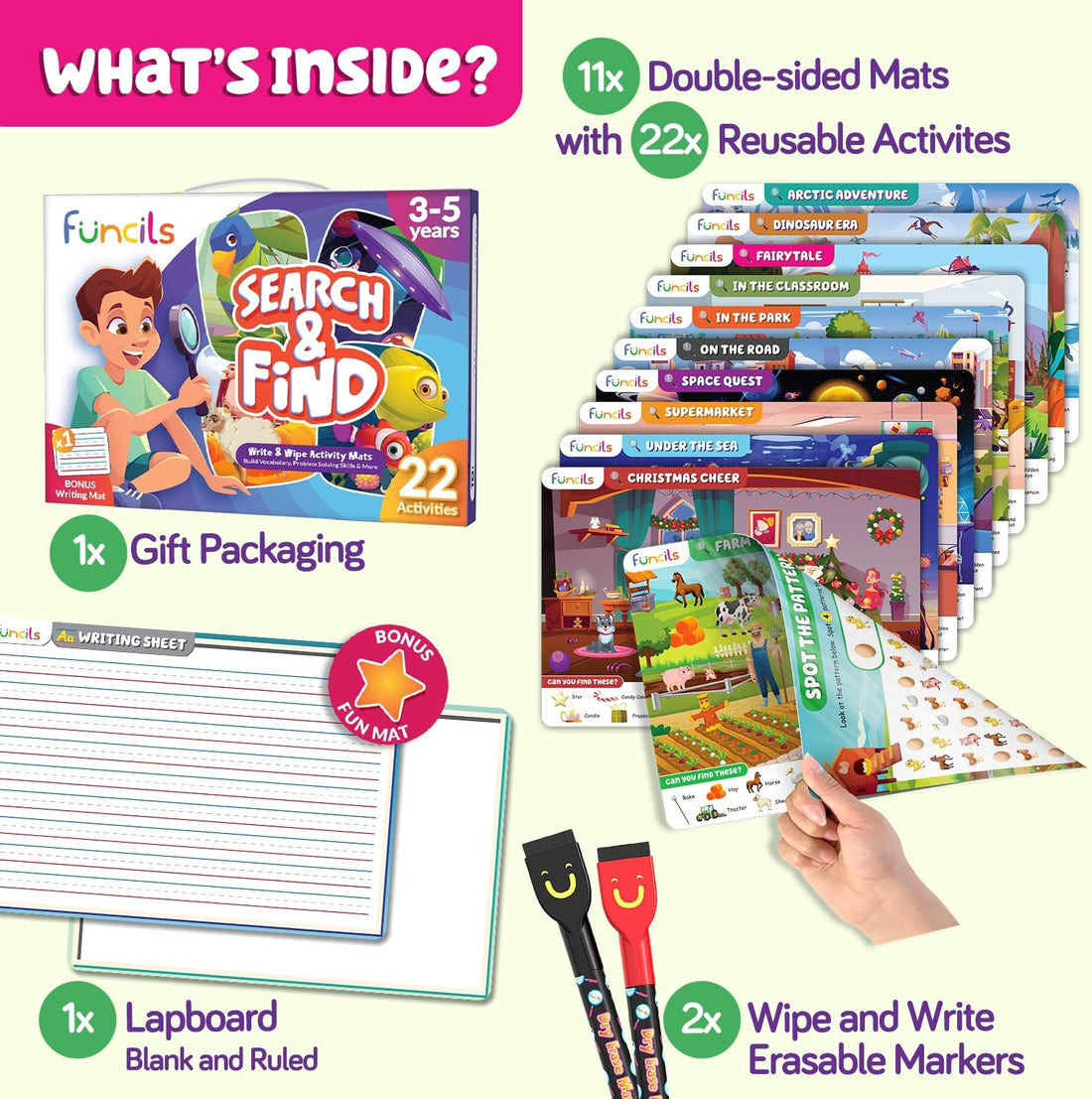 New Preschool Learning Activities  Funcils Search and Find (3-5 years)