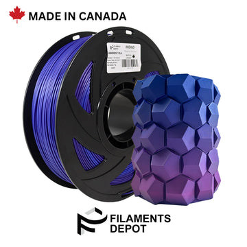 Filaments Depot Gradient PLA - 1.75mm 1kg- Indigo (Magenta - Dark Blue)
