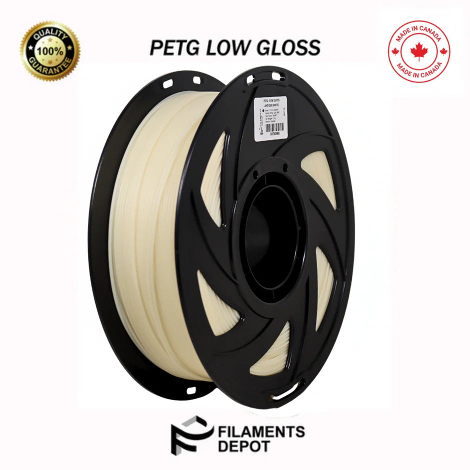 Filaments Depot Low Gloss PETG 1KG 1.75 mm / Antique White Light Diffu