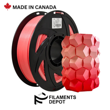 Filaments Depot Gradient PLA - 1.75mm 1kg-Cherry (Red-White)