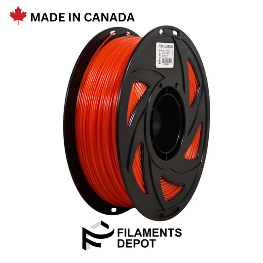Filaments Depot PCTG 1.75mm-Semi-Transparent Red /1kg
