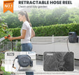USED LIKE NEW Giraffe Tools AW40MB Garden Hose Reel, Metal Bracket, 5/8 in x 90 FT
