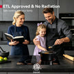 GASLAND 21 Inch Electric Cooktop 2 Burner, Built-in, 220V | ETL Certified, 16 Power Levels, Slide Touch Control, Timer
