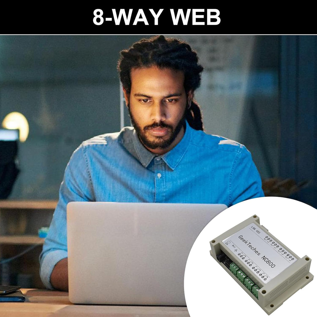 8-Way Web Remote Control Board Computer Module for Desktop PC Enthusiasts