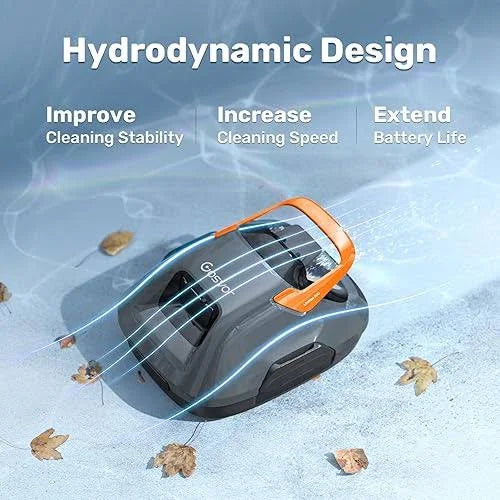 LIKE NEW Gosvor LiteVac 800 Cordless Robotic Pool Cleaner Automatic Vacuum Flat Floor