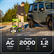 Greenworks 2000 PSI 1.2-Gallon-GPM Cold Water Electric Pressure Washer