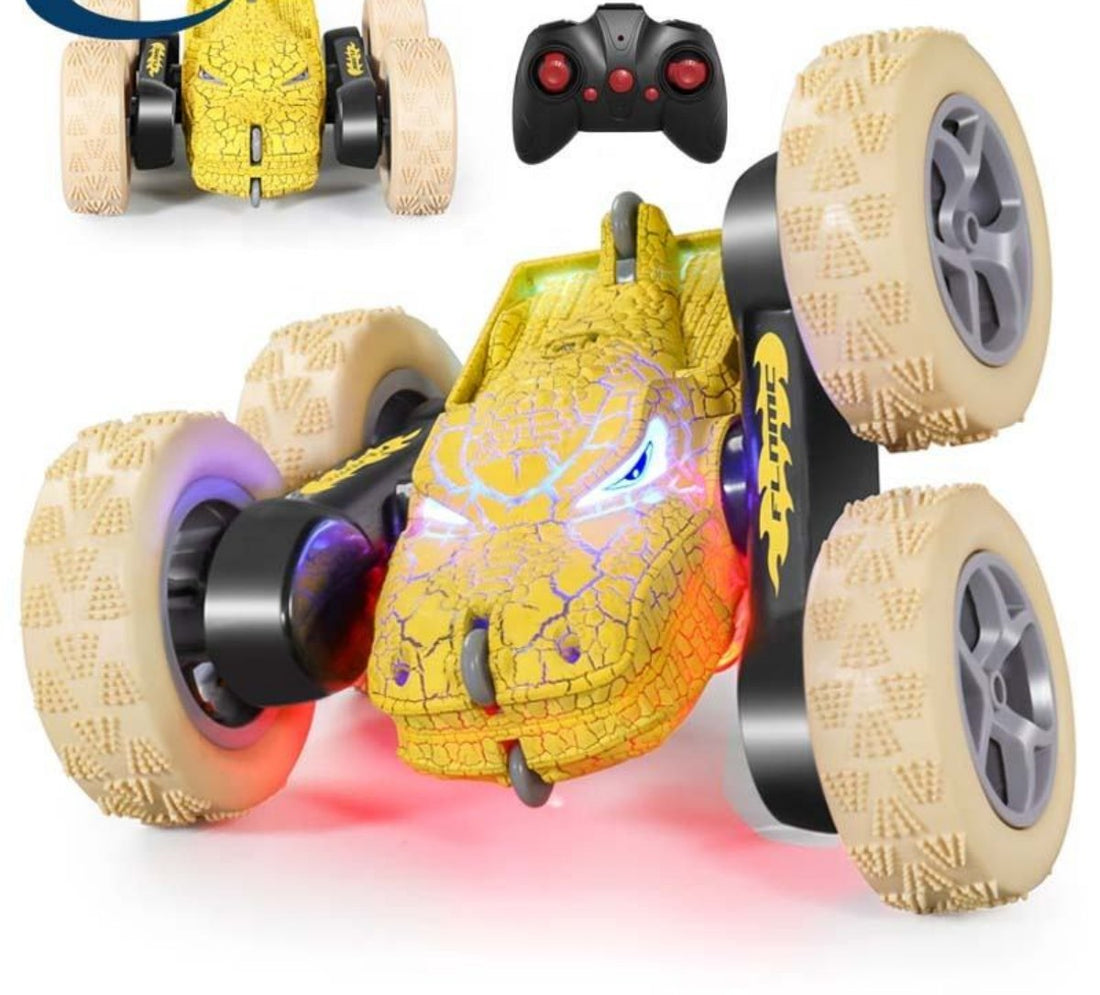 YAXON Dinosaur Double Side Twist Stunt Car 2.4G 4WD Remote Control High Speed