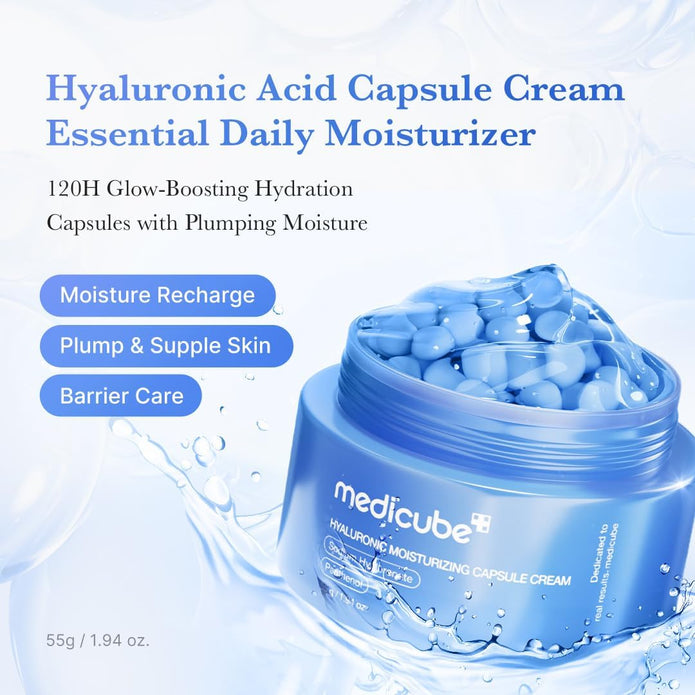 Hyaluronic Moisturizing Capsule Cream by Medicube for Women - 1.94 oz Cream