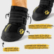 Dog Shoes for Small Dogs, Waterproof Dog Booties Paw Protector for Winter Snowy Day, Summer Hot Pavement, Outdoor Walking, Indoor Hardfloors Anti Slip Sole Black Size 3