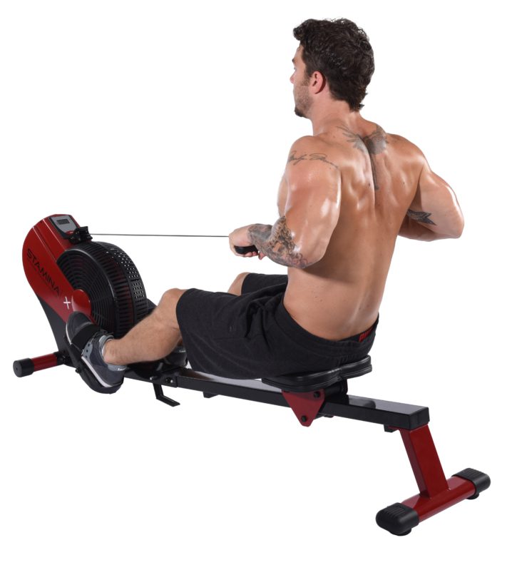 Stamina ATS Black/Red Air Rowing Machine Model #35-1401