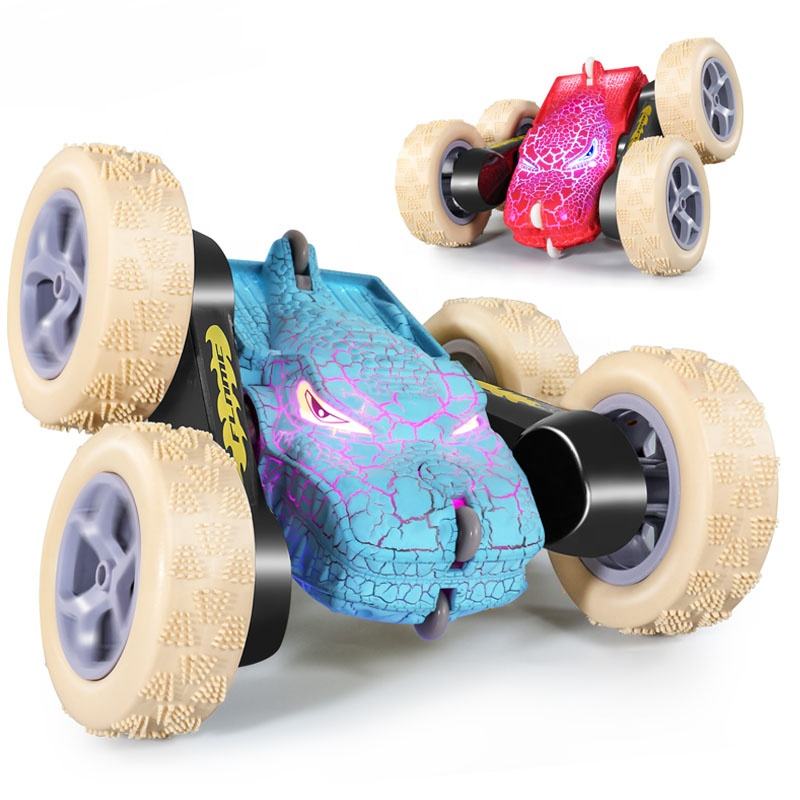 YAXON Dinosaur Double Side Twist Stunt Car 2.4G 4WD Remote Control High Speed