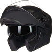 ILM Motorcycle Dual Visor Flip up Modular Full Face Helmet DOT LED Light Model 902L (M, Matte Black - LED)