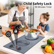 GlHETKUT Induction Cooktop,110V 2300W double burner hot plate with LED Touch Screen,9 Power Levels,Kids Lock & Timer,knob and touch control 2 burner induction cooktop