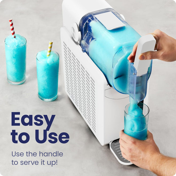 NEW / OPEN BOX Iceman by Chefman Slush-Ease Slushie Machine, 48oz Liquid Capacity Frozen Drink Maker & Slushy Machine with 5 Presets and LED Display