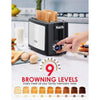 IKICH Toaster 2 Slice, LCD Screen Stainless Steel