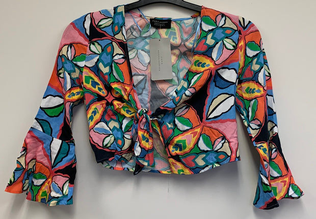 ZARA CROP TOP RETRO PRINT