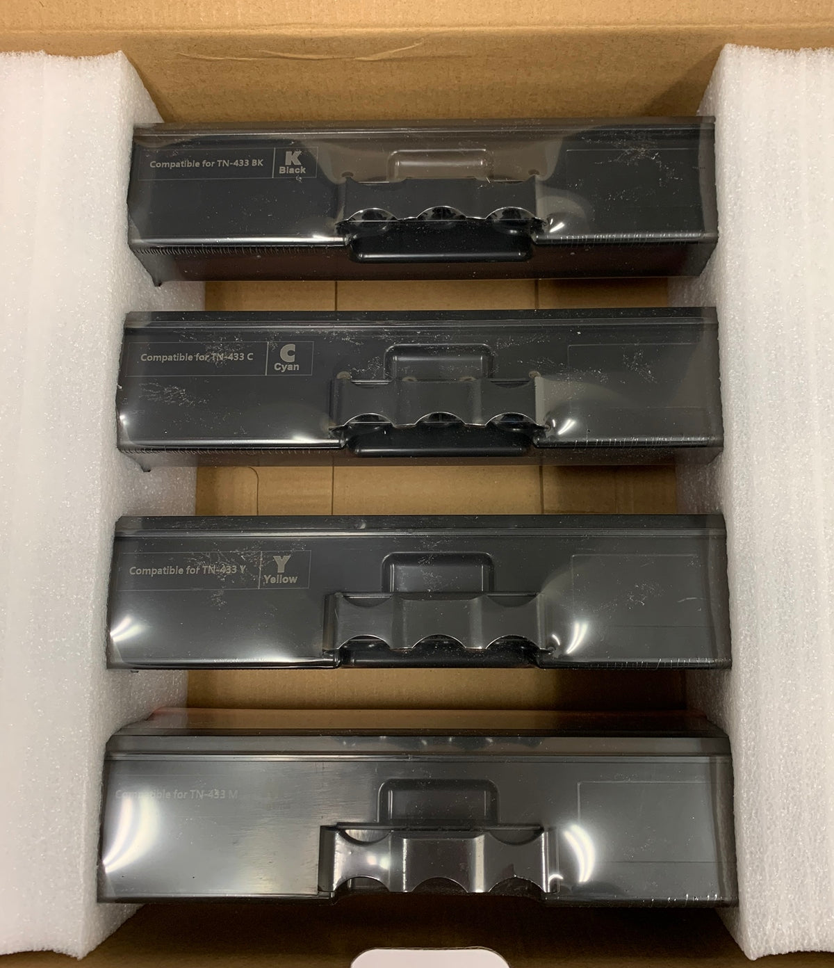 TN433 Toner Cartridge High Yield Replacement for Brother TN433BK TN433C TN433Y TN433M