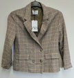 Zara Girl’s Double Breasted Rustic Plaid Blazer