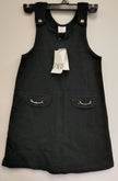 Zara Kids Black Sleeveless Girls Dress with Gold Detail