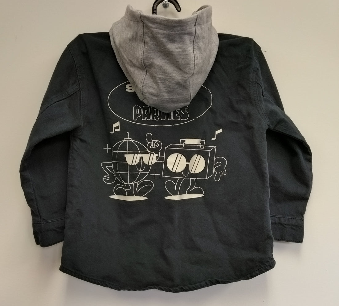 ZARA KIDS Denim Hoodie Jacket