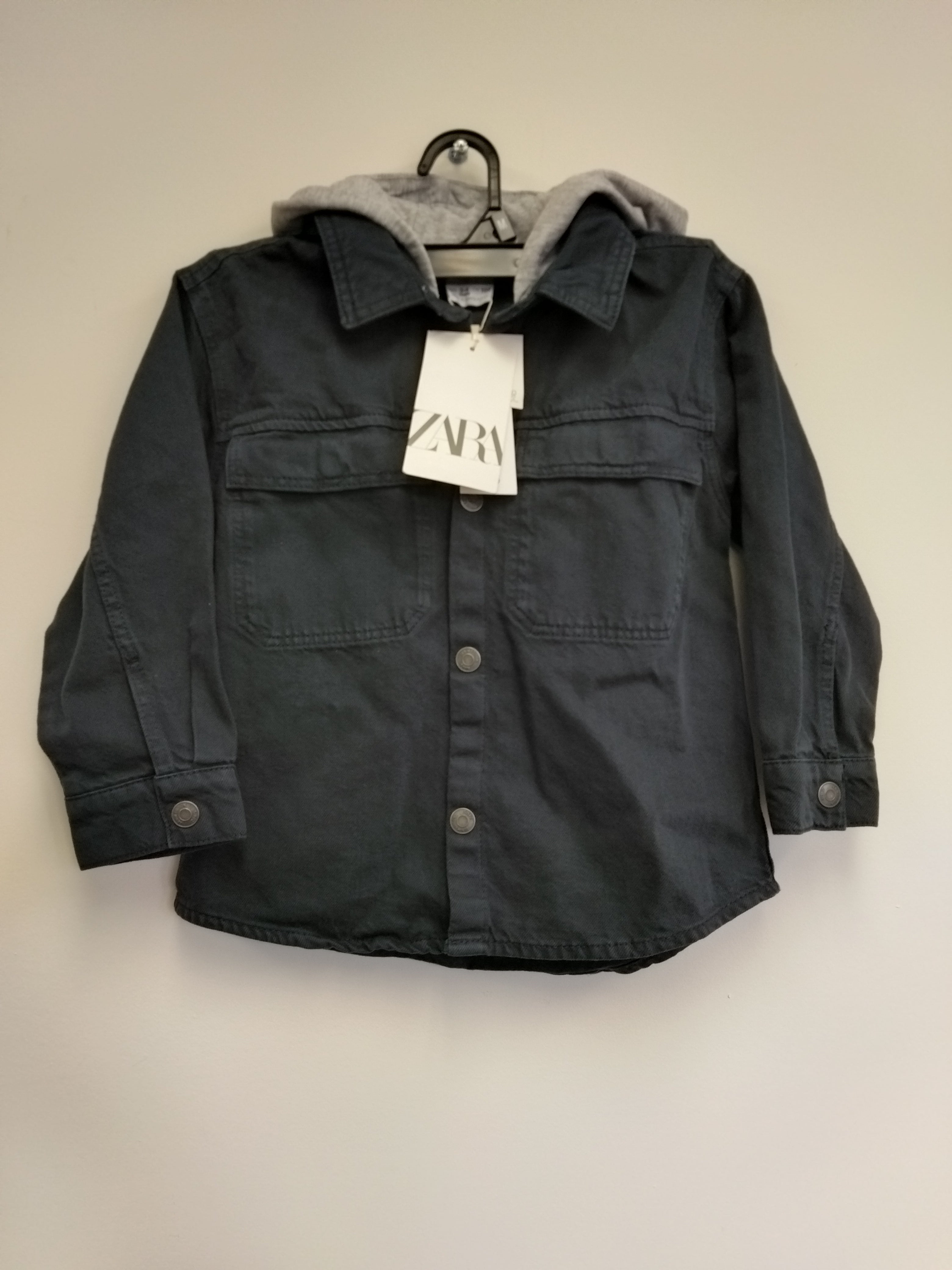 ZARA KIDS Denim Hoodie Jacket