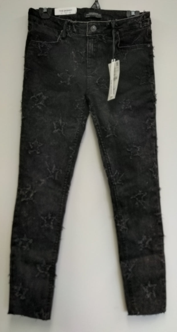 ZARA Size 6 Black Star Embellished Women Jeans