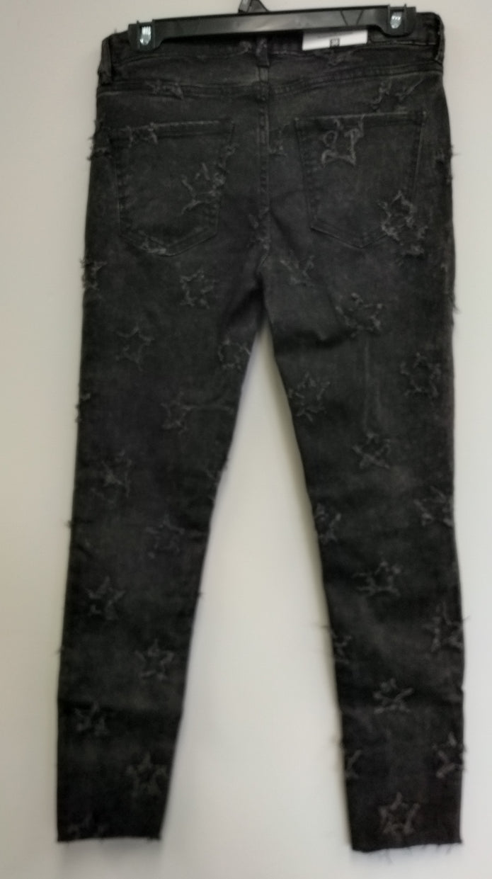ZARA Size 6 Black Star Embellished Women Jeans