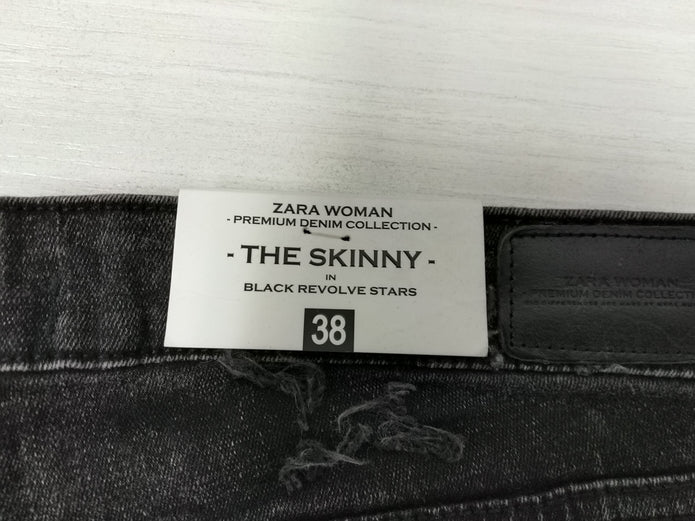 ZARA Size 6 Black Star Embellished Women Jeans