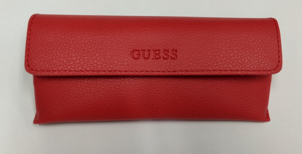 GUESS Red Case for Eyeglasses Sunglasses Faux Leather