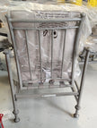 St. Charles 5-Piece Metal Outdoor Patio Fire Pit / Table Seating Set Performance Acrylic Mist Cushions