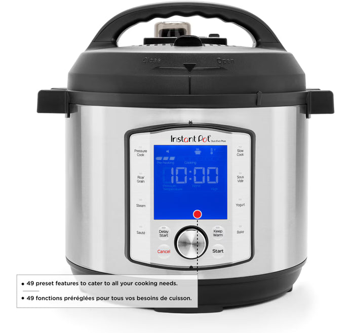 Instant Pot Duo Evo Plus Pressure Cooker, 6-qt