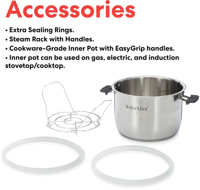 Instant Pot Duo Evo Plus Pressure Cooker, 6-qt