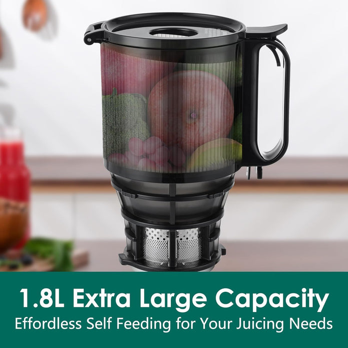 NEW IN OPEN BOX Fretta Cold Press Juicer Machines,Slow Masticating Juicer with 5.3