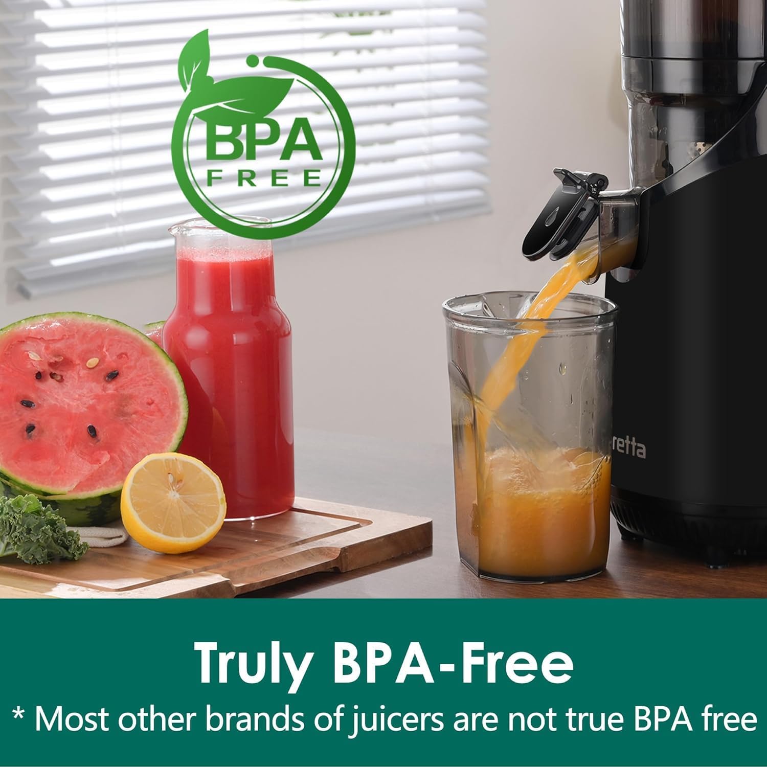 NEW IN OPEN BOX Fretta Cold Press Juicer Machines,Slow Masticating Juicer with 5.3