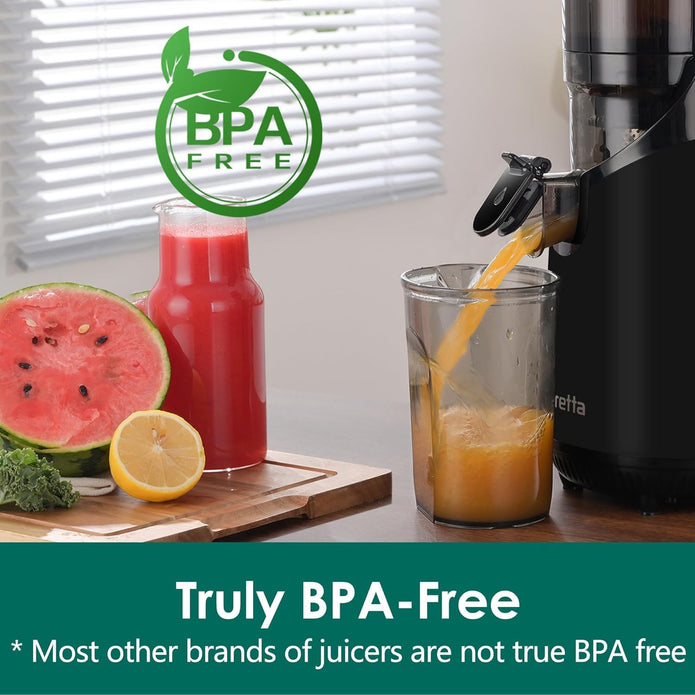 NEW IN OPEN BOX Fretta Cold Press Juicer Machines,Slow Masticating Juicer with 5.3