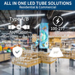 JESLED T8 LED Tube Lights 4FT, 14W 2450LM, Type A+B, 5000K Daylight White | Single or Double End Powered, Plug and Play or Ballast Bypass