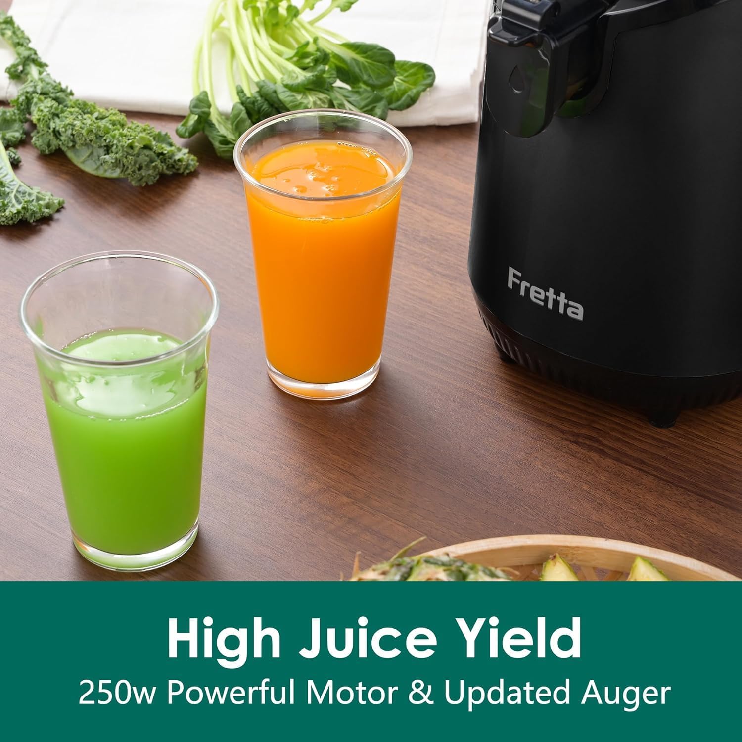 NEW IN OPEN BOX Fretta Cold Press Juicer Machines,Slow Masticating Juicer with 5.3