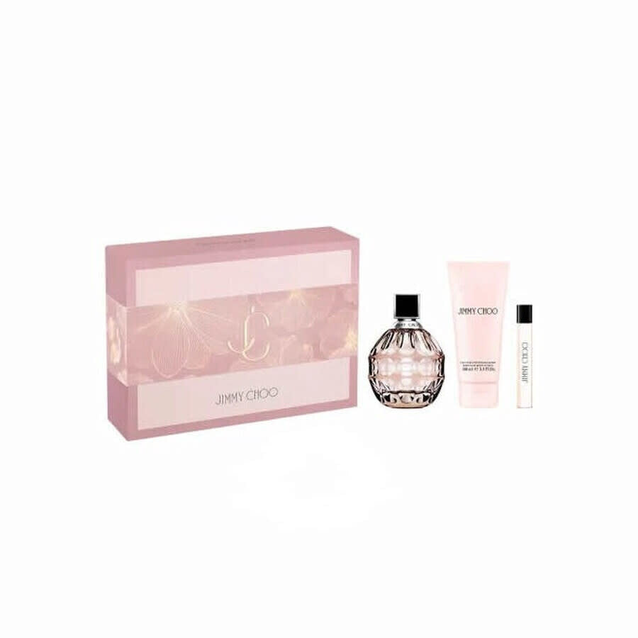 JIMMY CHOO 3 PIECE GIFT SET- 3.3 OZ EAU DE PARFUM SPRAY NEW Box for Women
