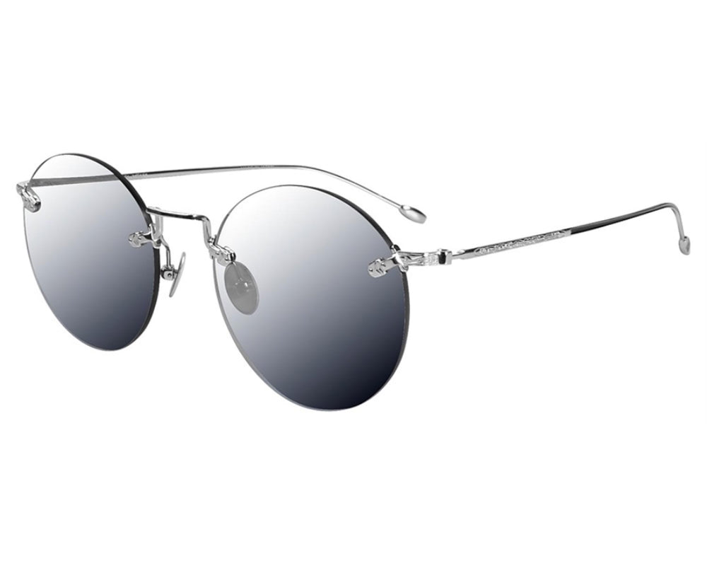 John Varvatos  V525 51mm Gunmetal Silver Mirror Sunglassses