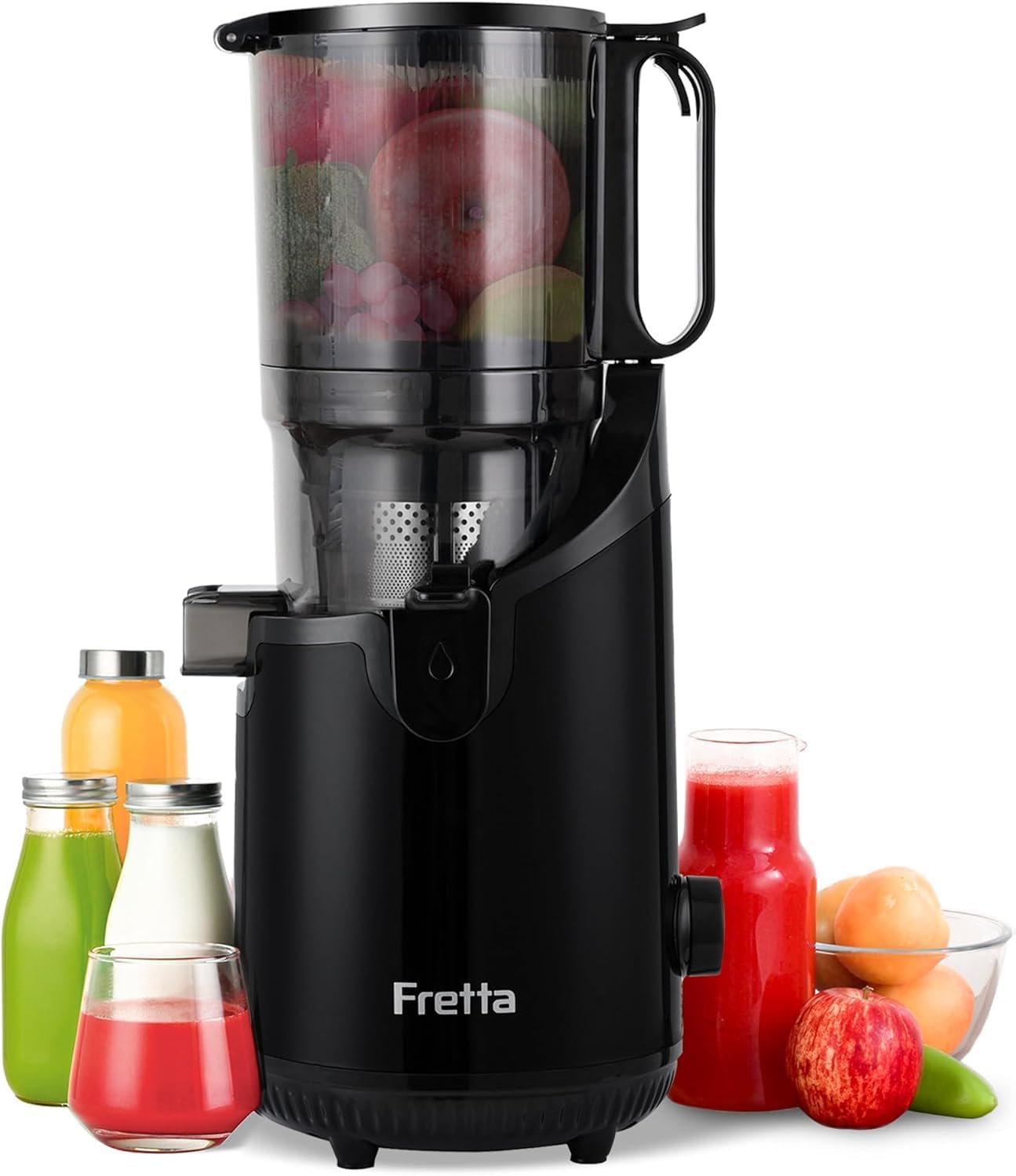 NEW IN OPEN BOX Fretta Cold Press Juicer Machines,Slow Masticating Juicer with 5.3