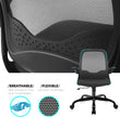 KERDOM Office Chair, Ergonomic Desk Chair, Breathable Mesh Computer Chair, Comfy Swivel Task Chair with Flip-up Armrests and Adjustable Height (KD933-C