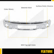Front Bumper Face Bar Compatible with 2009-2014 Ford F150 F-150 W/O Fog Light Holes Replacement for FO1002411 9L3Z17757B Chrome Steel Silvery 3Pcs