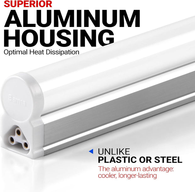 NEW IN OPEN BOX (12 Pack) Barrina T5 LED Shop Light, 4FT, 2200lm, 6500K, 20W, Linkable | Super Bright White Utility Garage Light