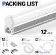 NEW IN OPEN BOX (12 Pack) Barrina T5 LED Shop Light, 4FT, 2200lm, 6500K, 20W, Linkable | Super Bright White Utility Garage Light