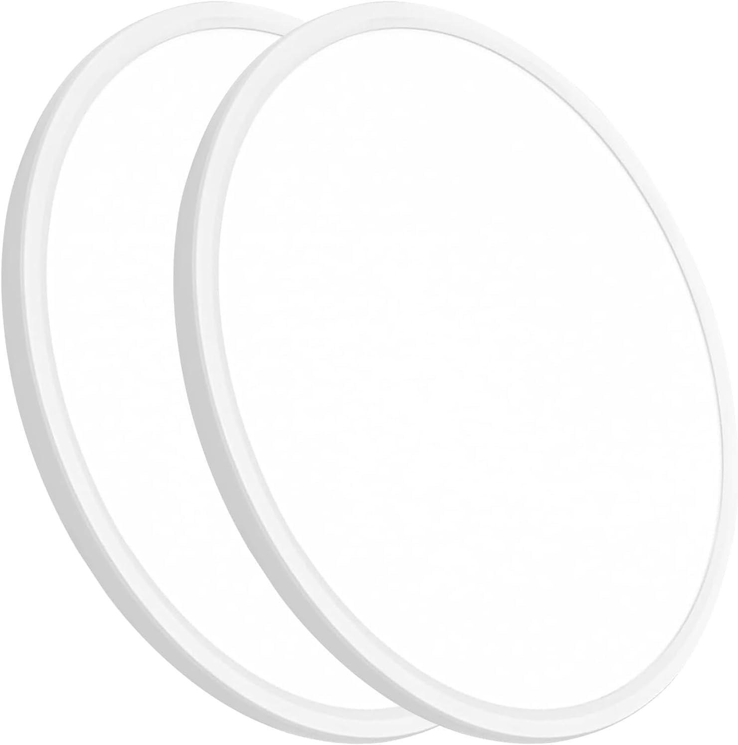 20 Inch Large LED Flush Mount Ceiling Light, 40W,4350LM, 3000K/4000K/6000K CCT Selectable,0.98inch Super Slim Low Profile Round Flat Panel Light