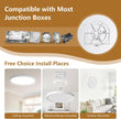 20 Inch Large LED Flush Mount Ceiling Light, 40W,4350LM, 3000K/4000K/6000K CCT Selectable,0.98inch Super Slim Low Profile Round Flat Panel Light