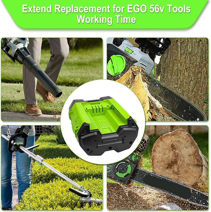 5.0Ah Upgraded Battery for EGO 56V Compatible with Power 56V EGO Power+ Tools