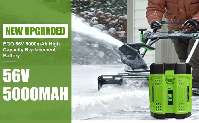 5.0Ah Upgraded Battery for EGO 56V Compatible with Power 56V EGO Power+ Tools